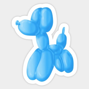 Blue Poodle Sticker